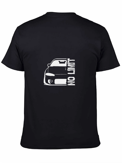 No Limit Car Graphic Black T-Shirt