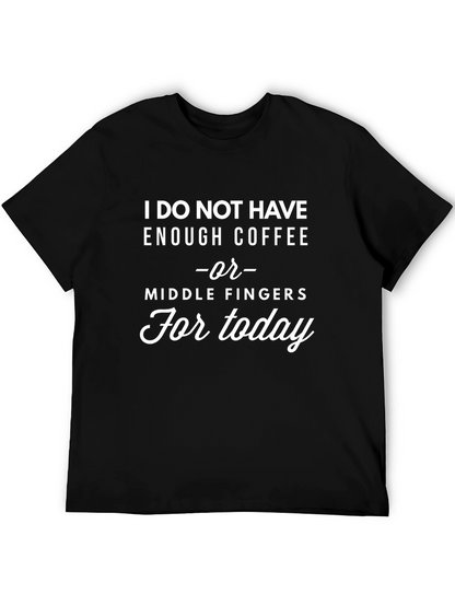 Coffee & Middle Fingers T-Shirt - Humor Tee