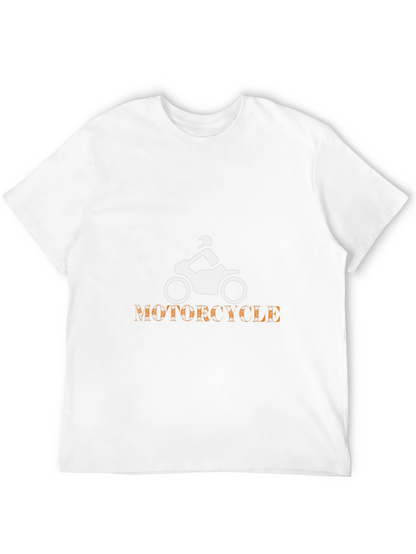 Mens Black Motorcycle Graphic Tee