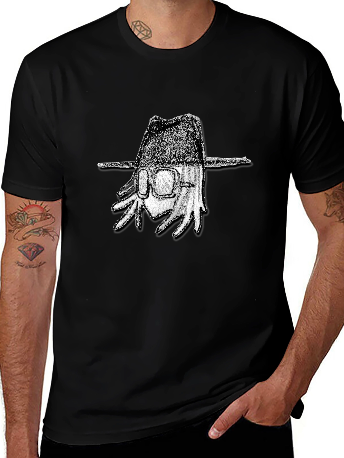 Cool Graphic Tee - Mystery Character T-Shirt