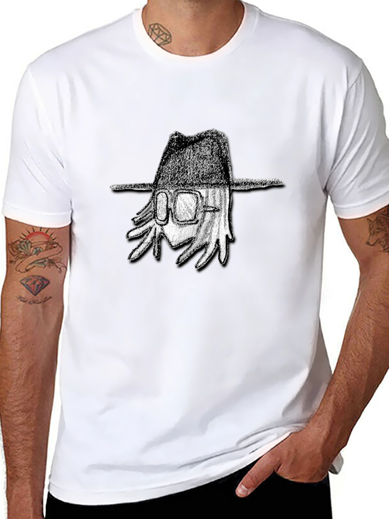 Cool Graphic Tee - Mystery Character T-Shirt