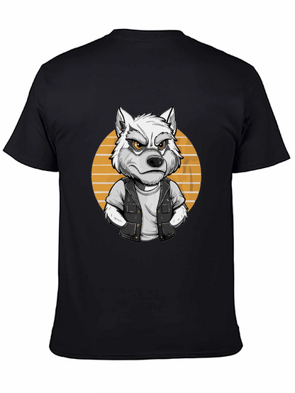 Wolf Graphic Tee - Cool Animal Cartoon Design