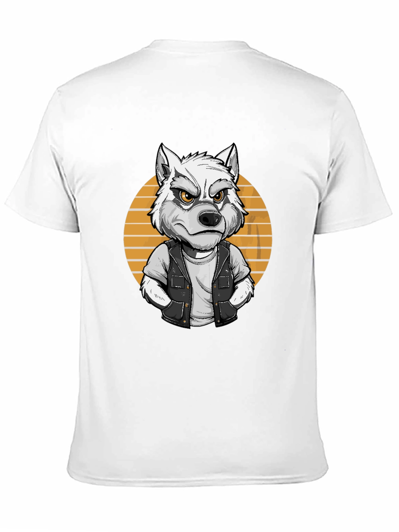 Wolf Graphic Tee - Cool Animal Cartoon Design