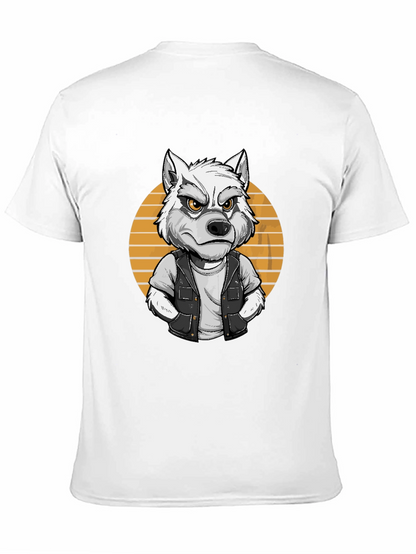 Wolf Graphic Tee - Cool Animal Cartoon Design