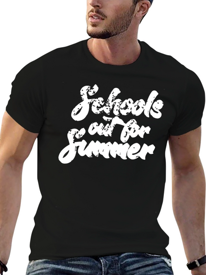 Schools Out For Summer Black T-Shirt