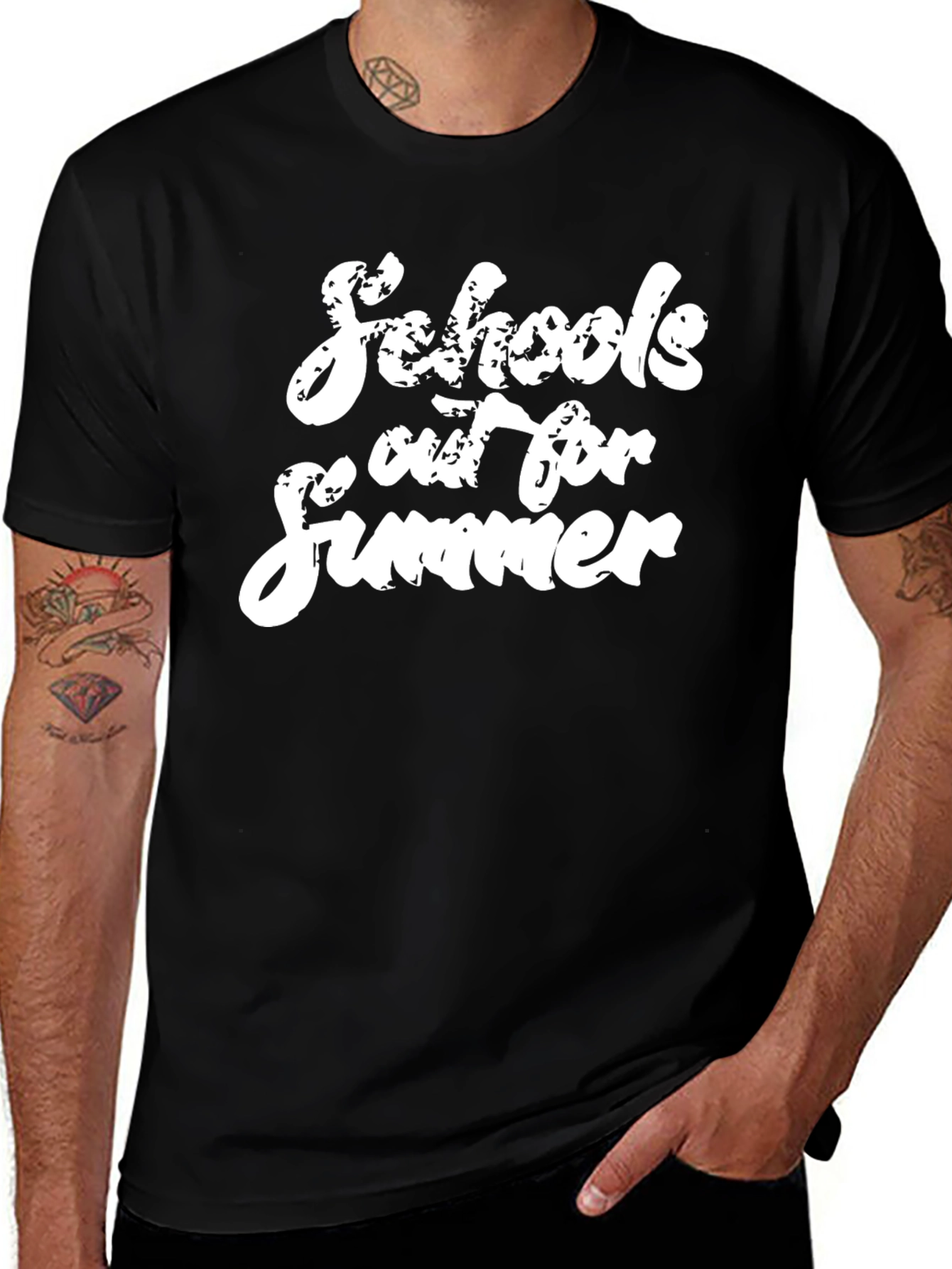 Schools Out For Summer Black T-Shirt