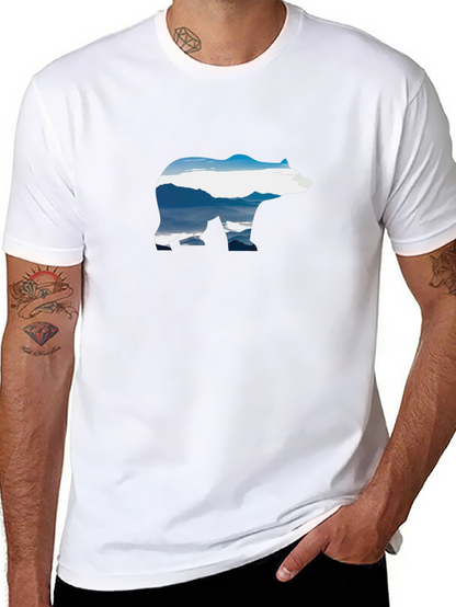 Mountain Bear Graphic T-Shirt - Black
