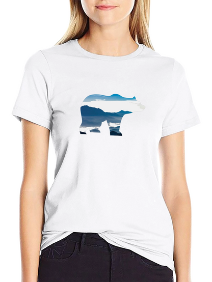 Mountain Bear Graphic T-Shirt - Black