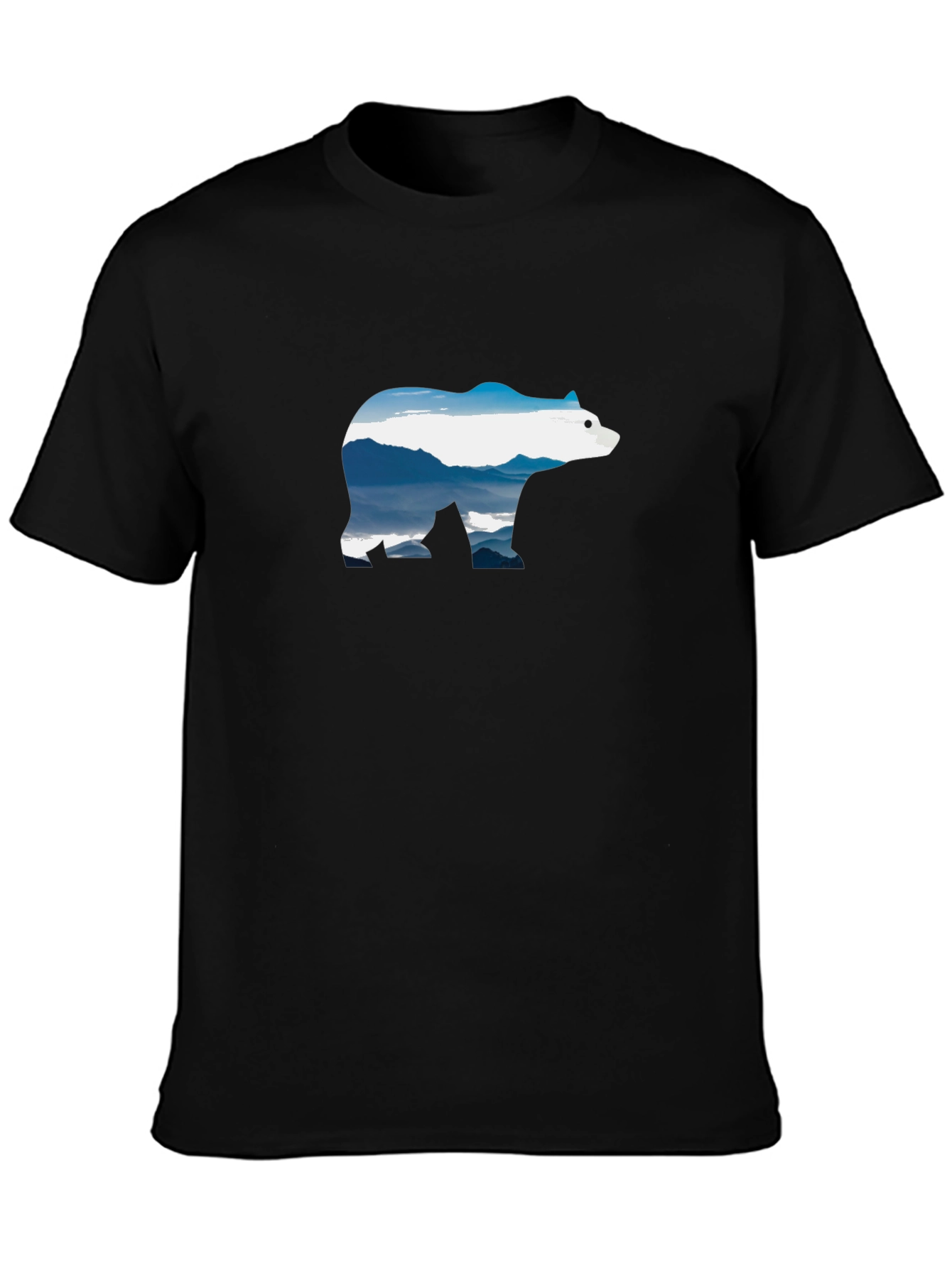 Mountain Bear Graphic T-Shirt - Black