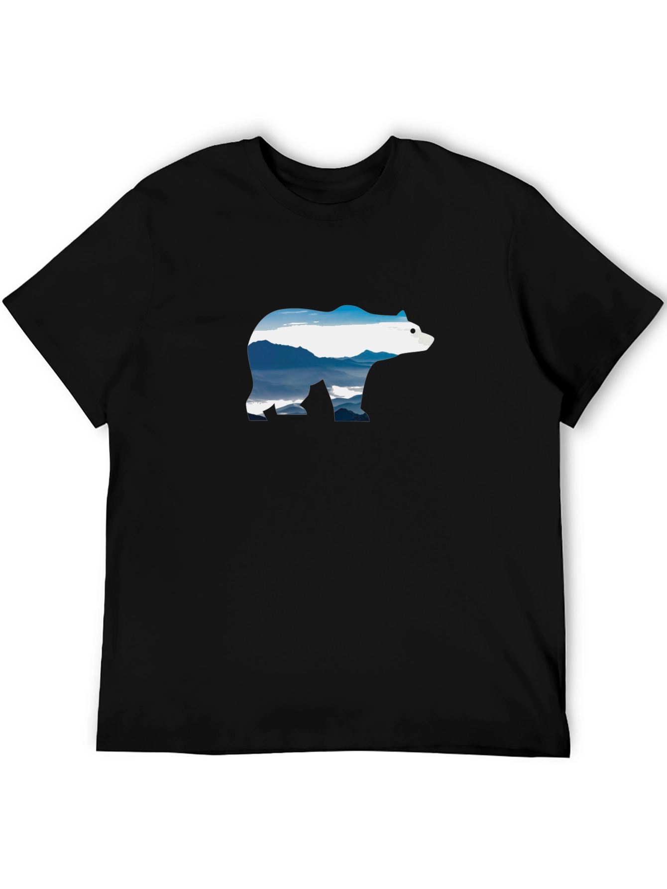 Mountain Bear Graphic T-Shirt - Black