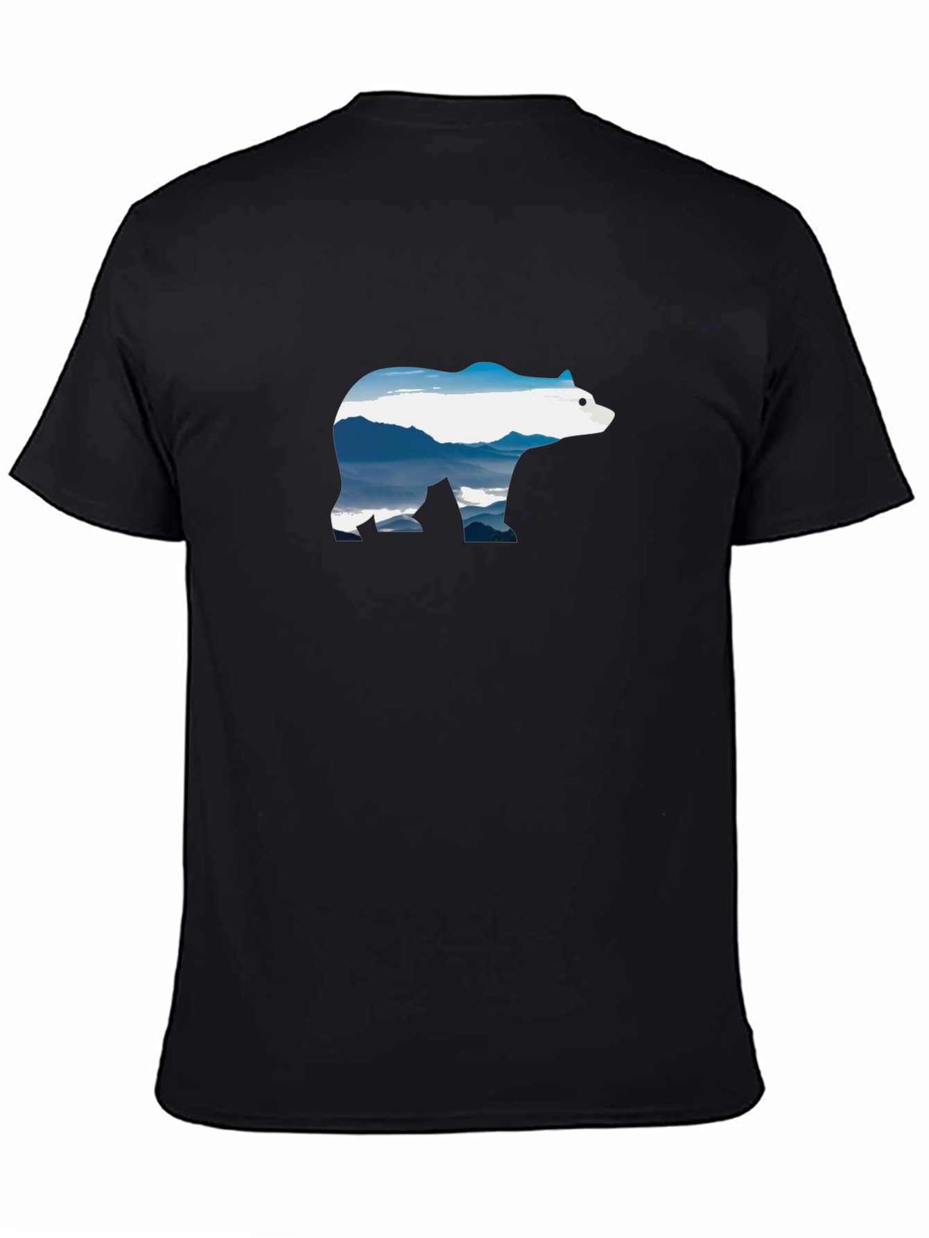 Mountain Bear Graphic T-Shirt - Black