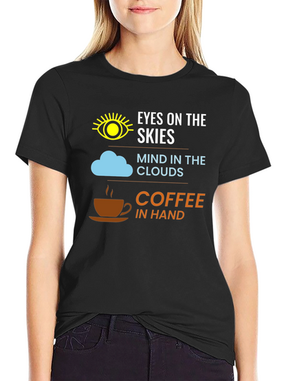 Eyes On Skies Coffee Graphic Tee