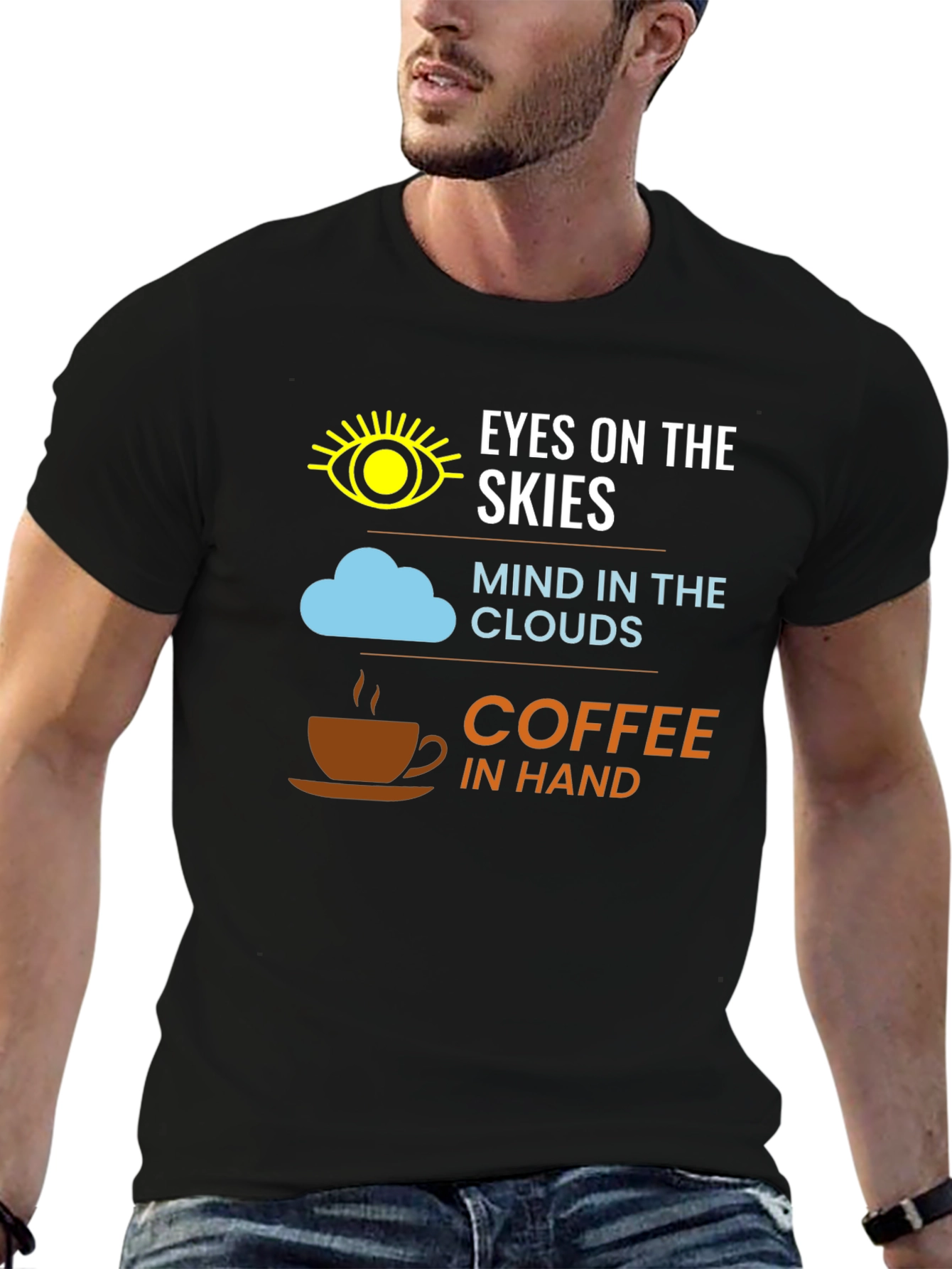 Eyes On Skies Coffee Graphic Tee