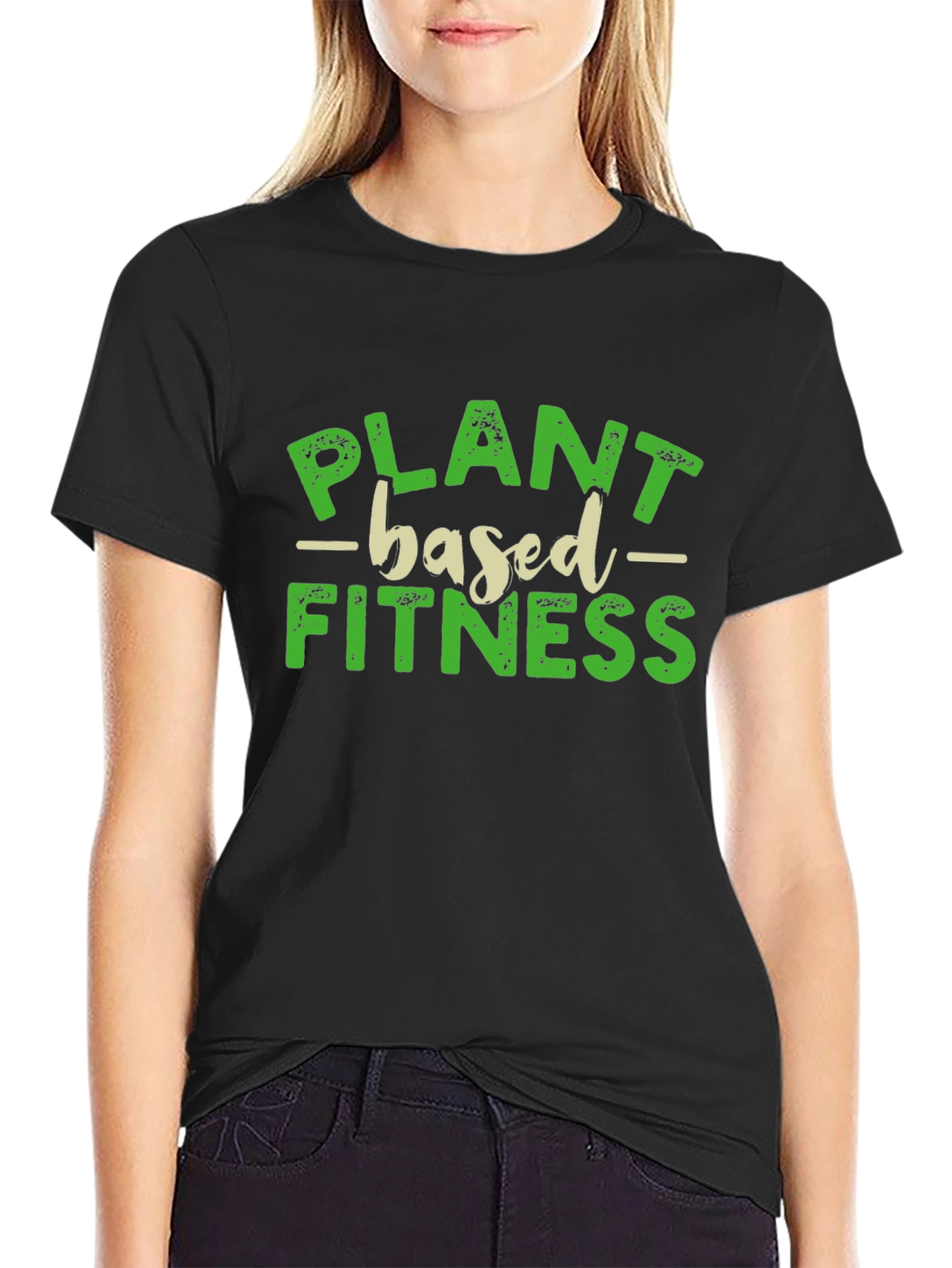 Plant Based Fitness Black T-Shirt