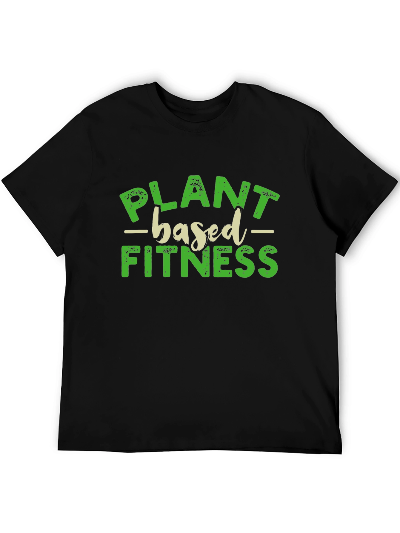 Plant Based Fitness Black T-Shirt