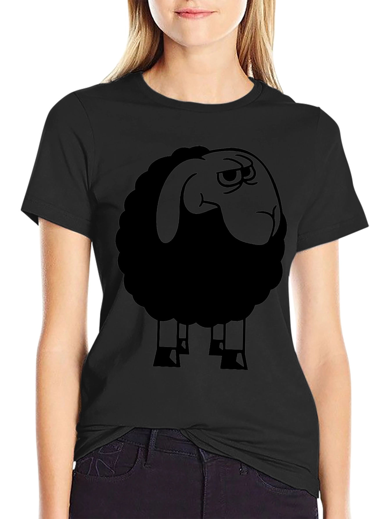 Black Sheep Graphic Tee - Edgy Style