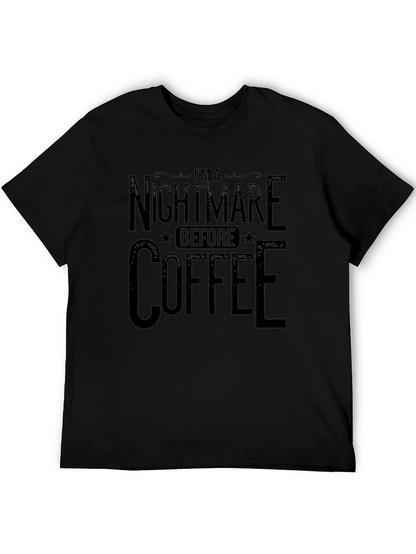 Nightmare Before Coffee Black T-Shirt