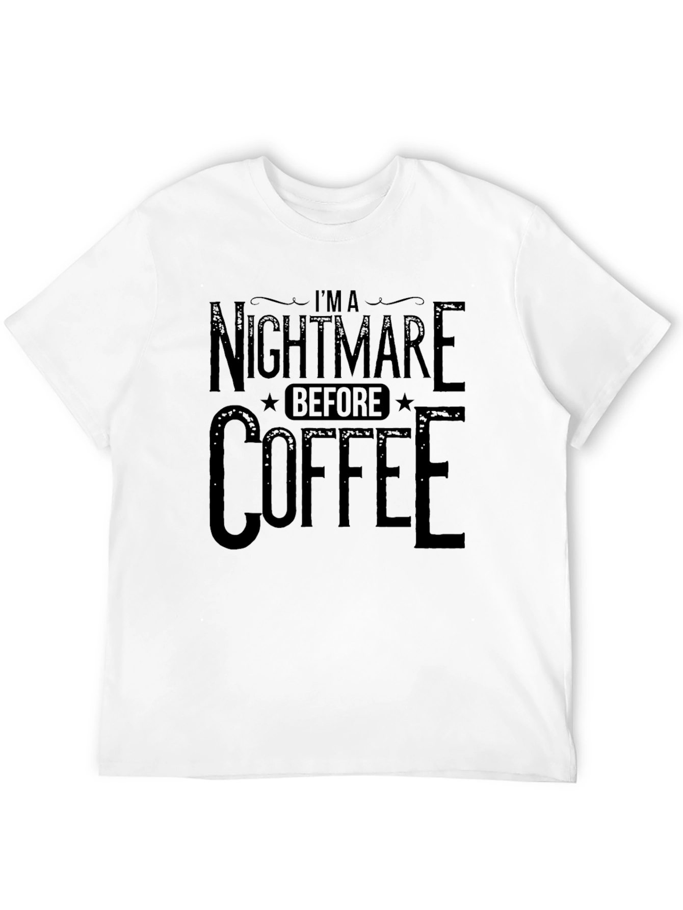 Nightmare Before Coffee Black T-Shirt