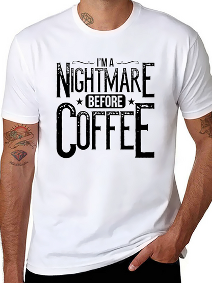 Nightmare Before Coffee Black T-Shirt
