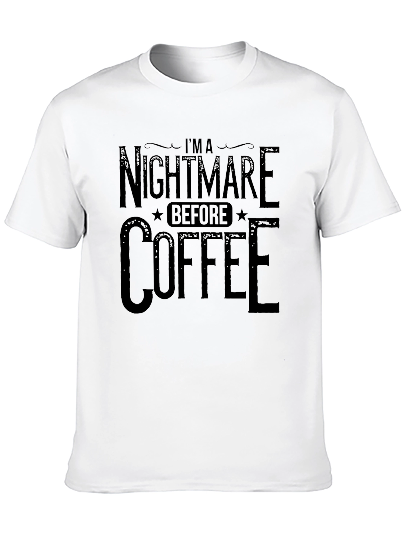 Nightmare Before Coffee Black T-Shirt