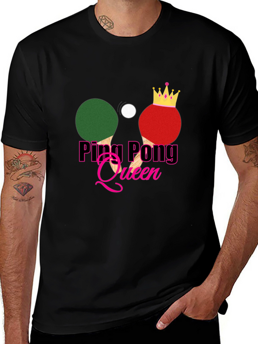 Ping Pong Queen Graphic Tee - Sporty and Stylish!