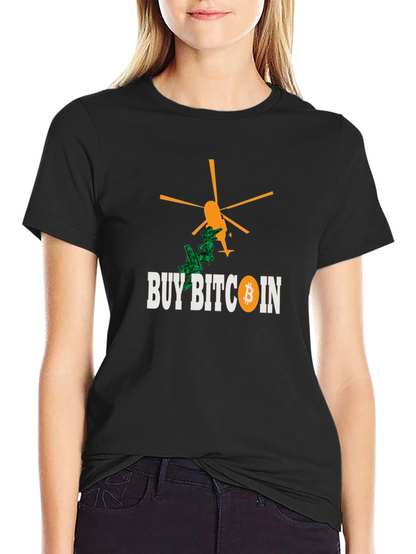 Buy Bitcoin Black T-Shirt - Crypto Helicopter Money