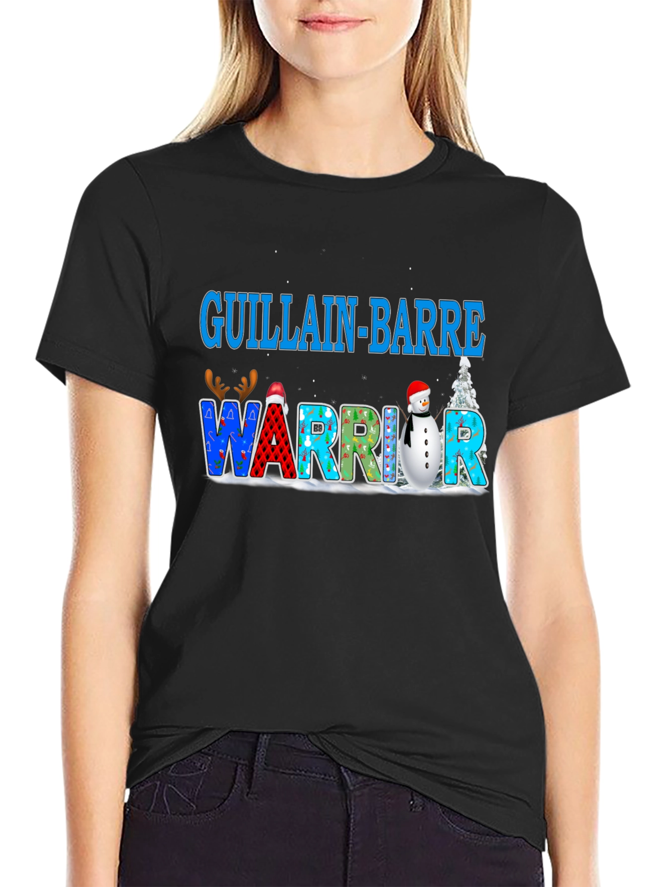 Guillain-Barre Warrior Christmas T-Shirt