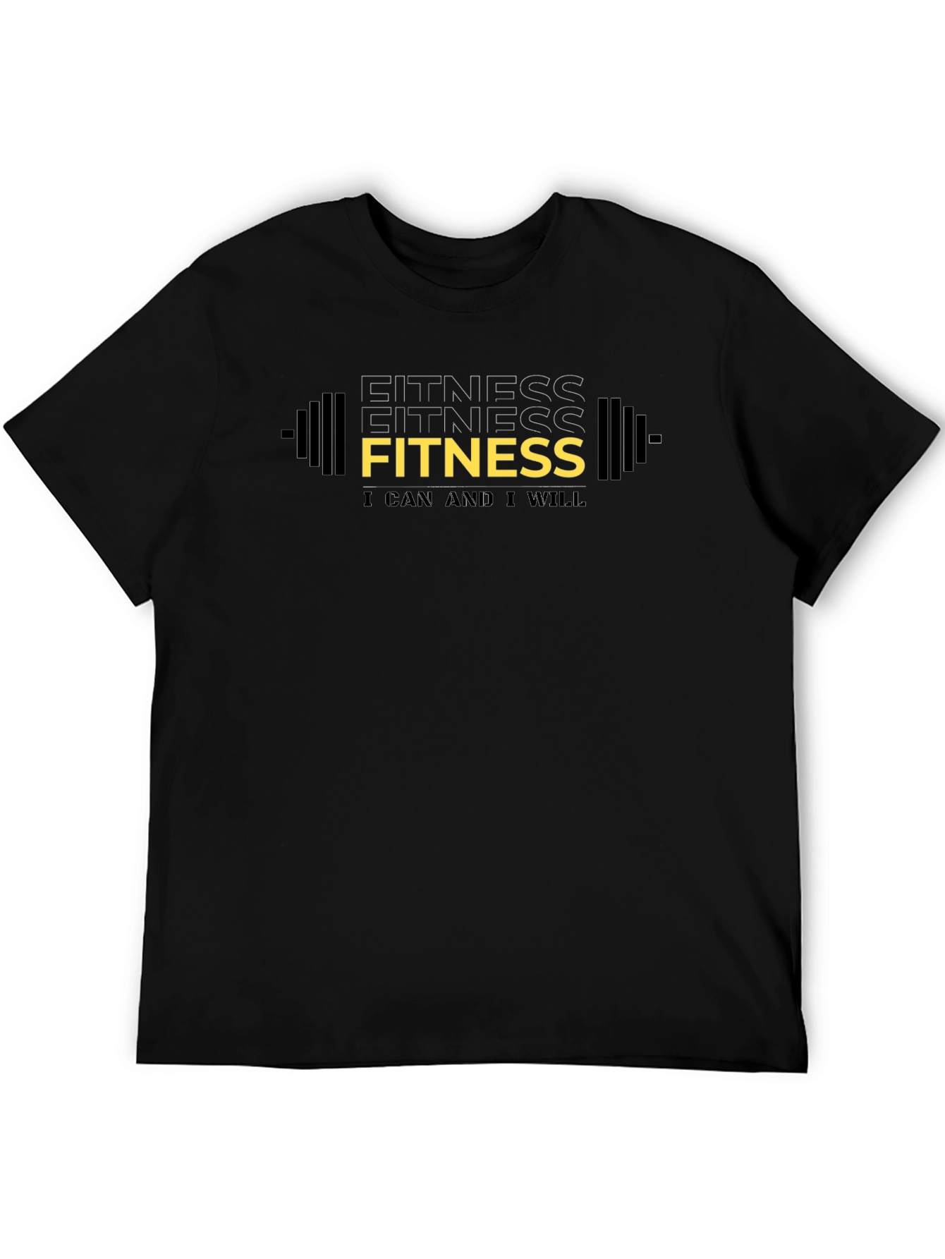 Fitness Graphic Tee - I Can and I Will