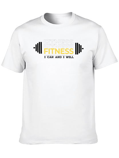 Fitness Graphic Tee - I Can and I Will
