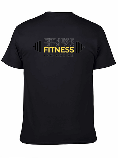 Fitness Graphic Tee - I Can and I Will