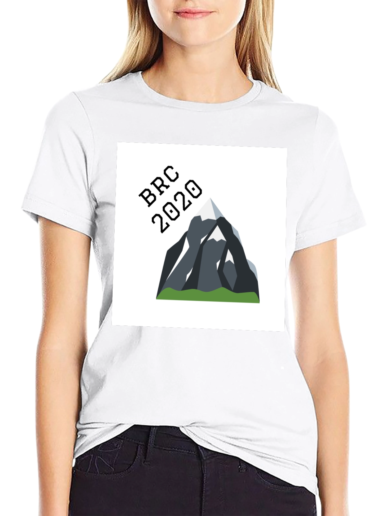 BRC 2020 Mountain Graphic Tee - Black Cotton Blend