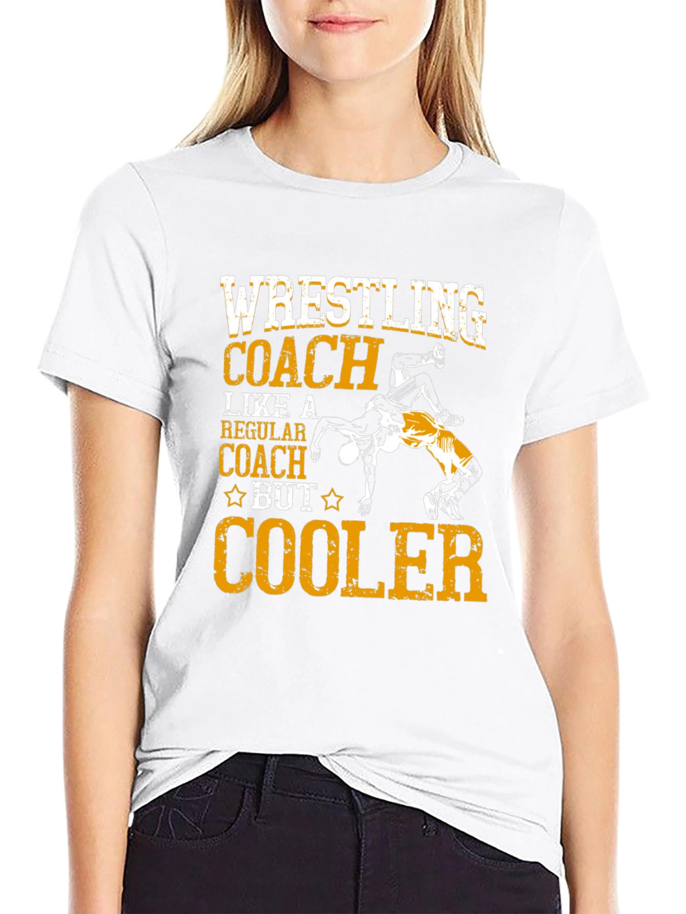Wrestling Coach T-Shirt - Cooler Design