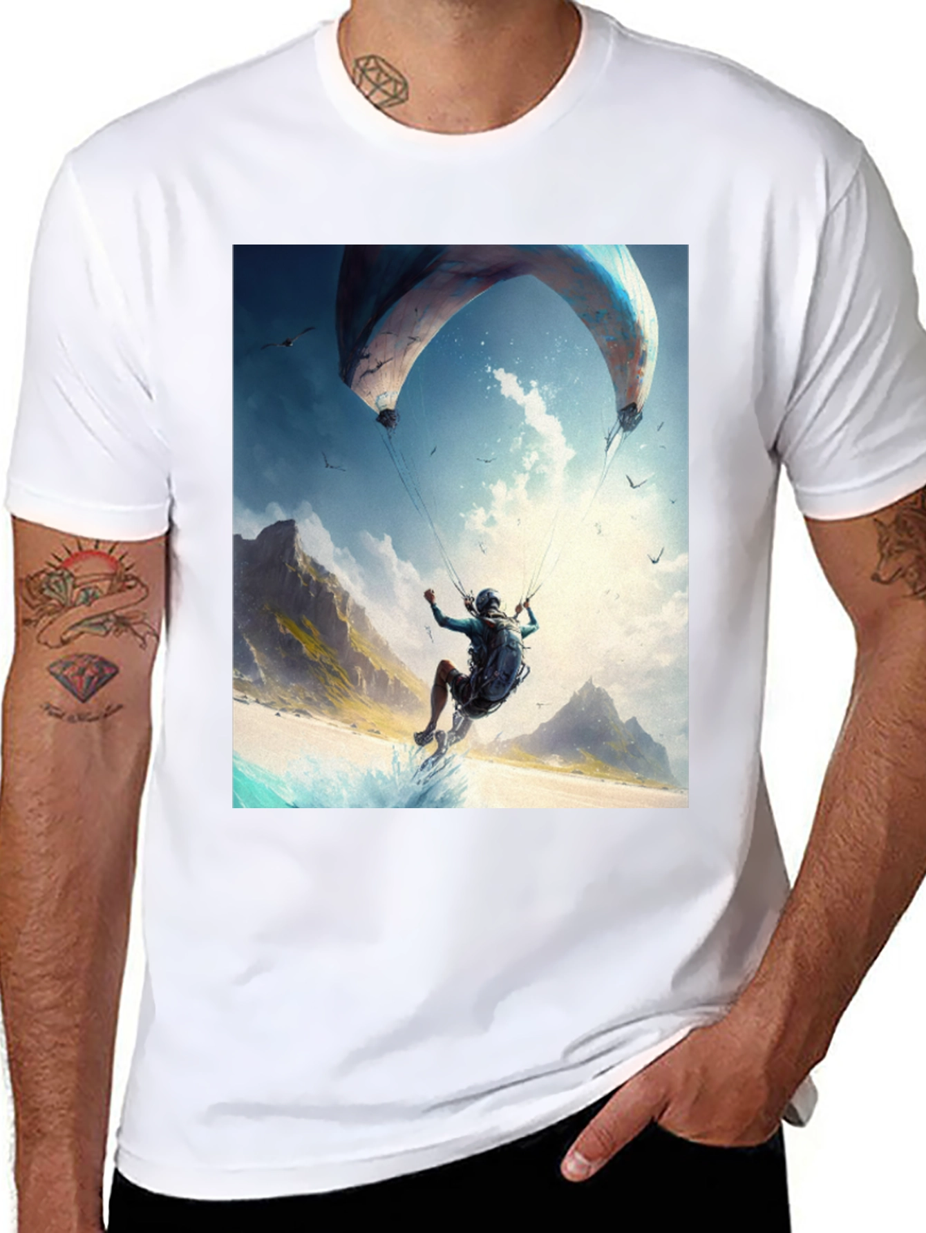 Paragliding Adventure Graphic Tee