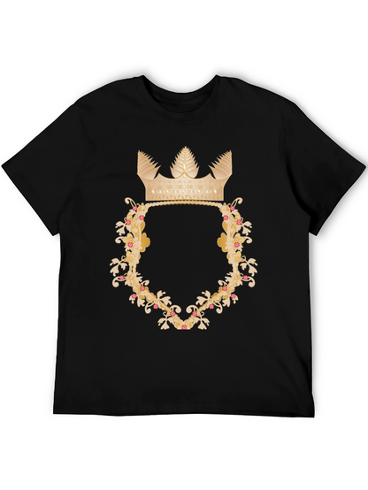 Floral Crown Graphic Tee - Royal Style