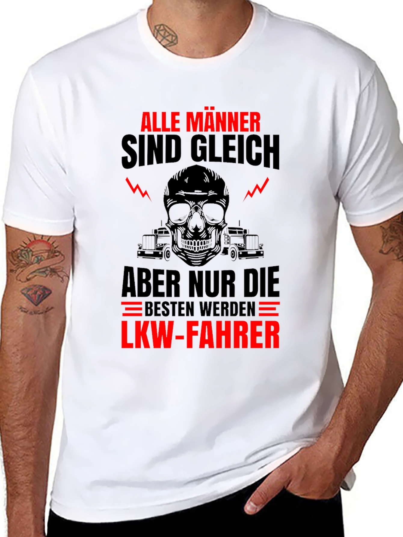 Trucker T-Shirt - Alle Männer Sind Gleich