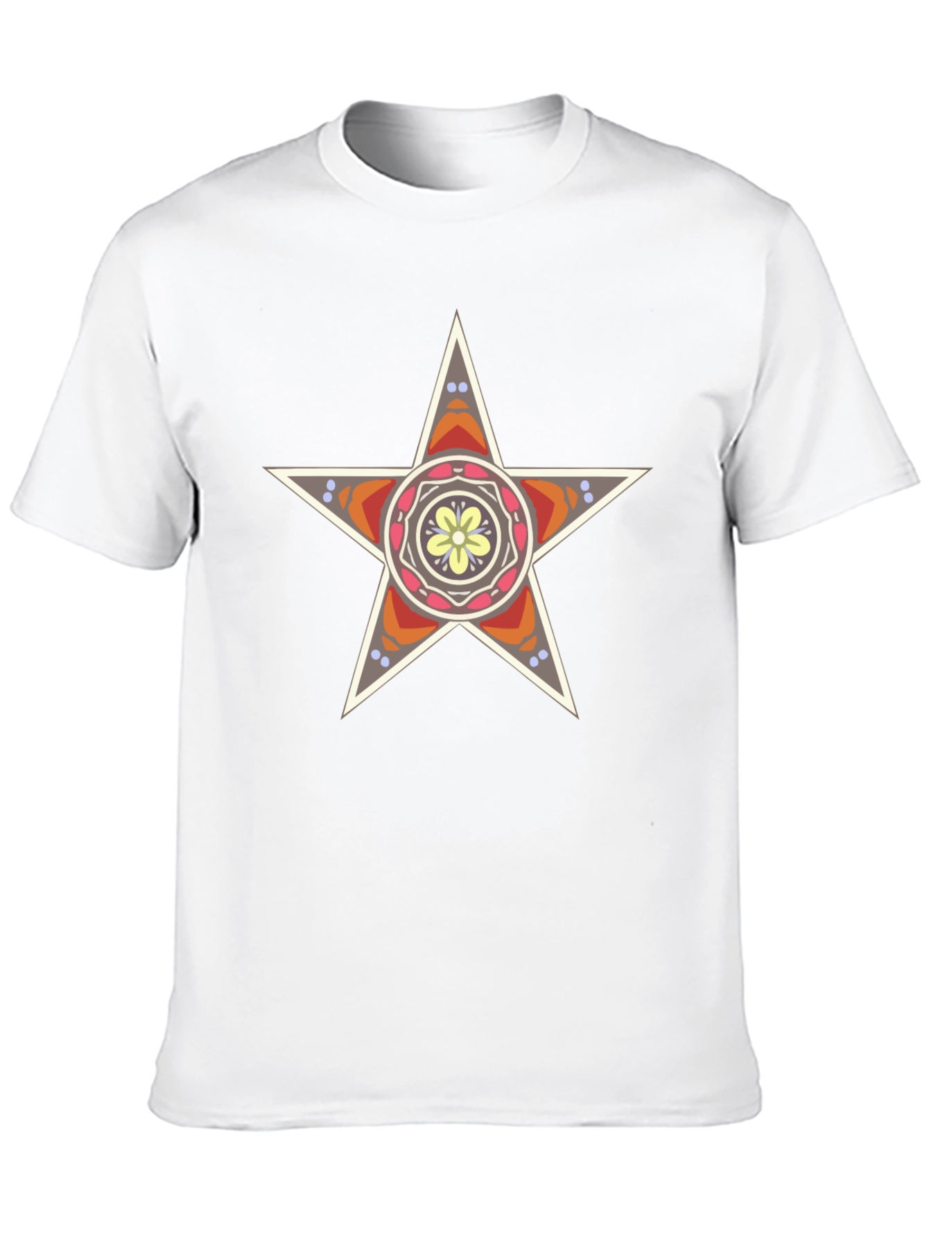 Star Mandala Graphic Tee - Stylish Black T-Shirt