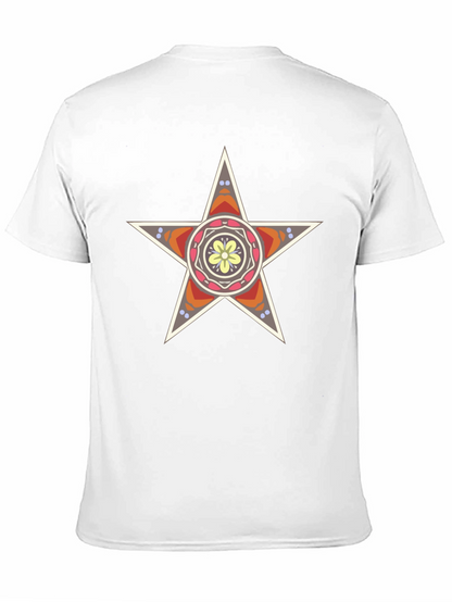 Star Mandala Graphic Tee - Stylish Black T-Shirt