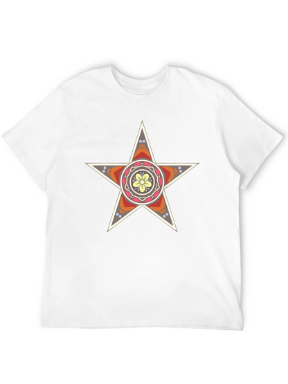 Star Mandala Graphic Tee - Stylish Black T-Shirt