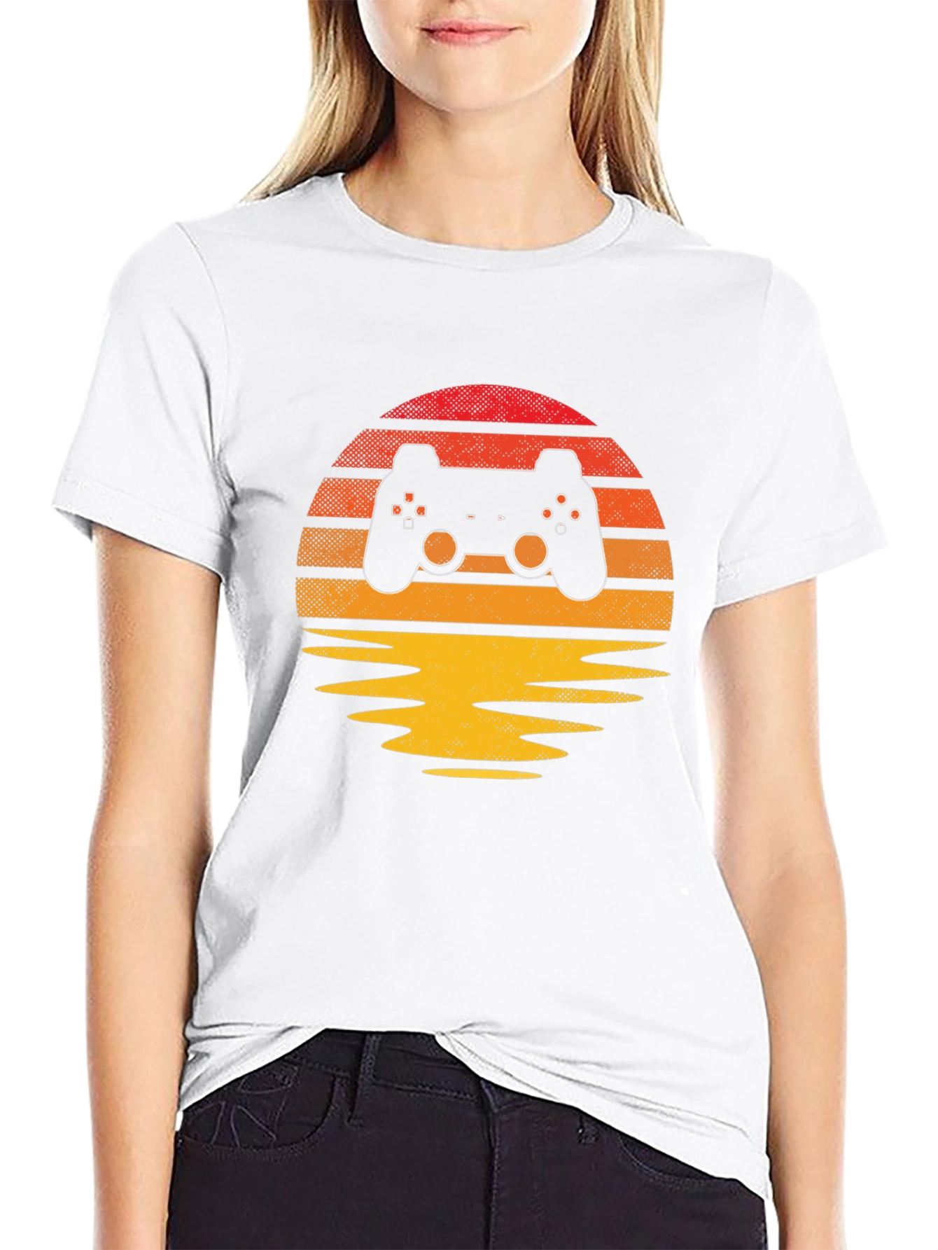 Retro Gamer Sunset Tee