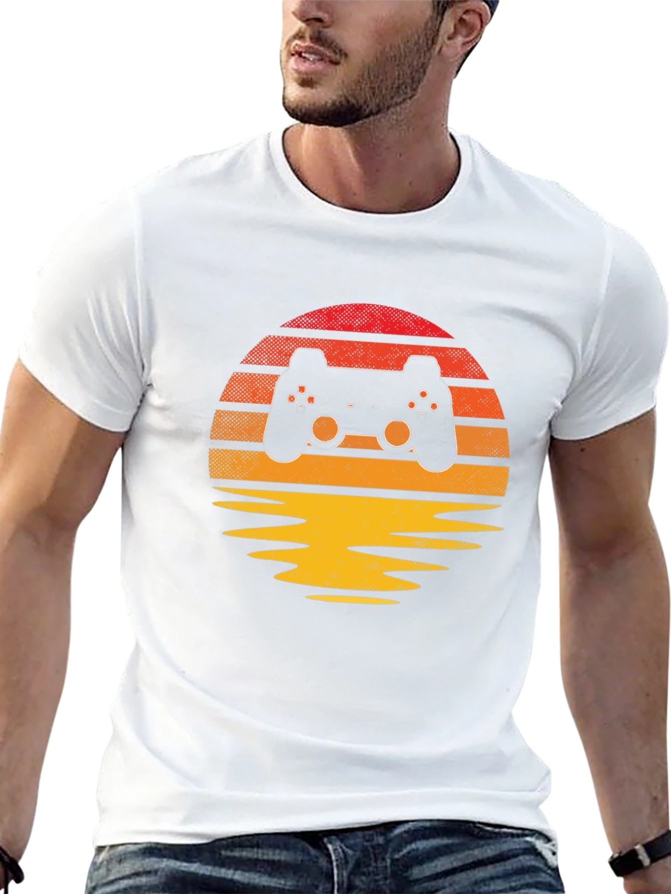 Retro Gamer Sunset Tee