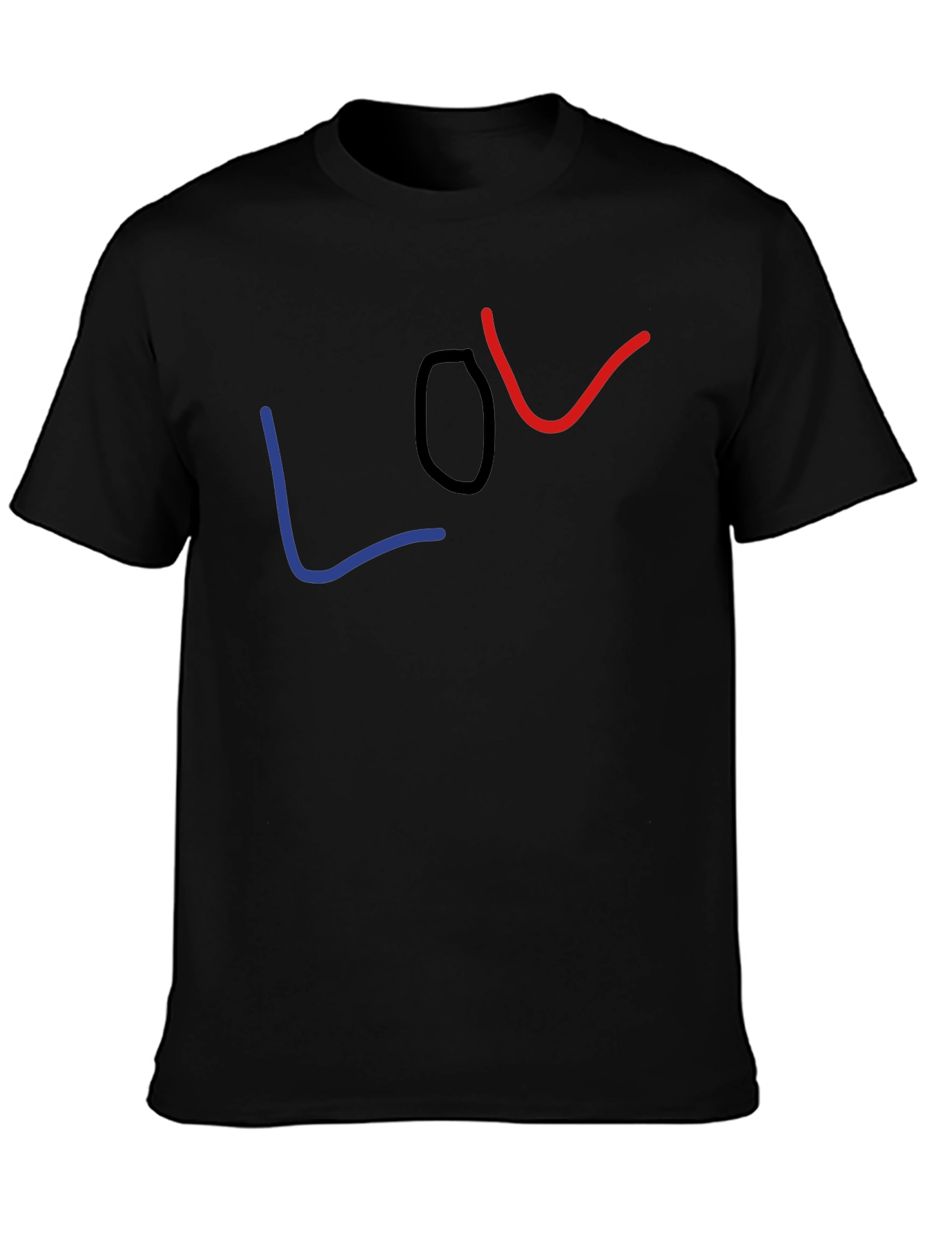 LOL Graphic Tee - Casual Black T-Shirt