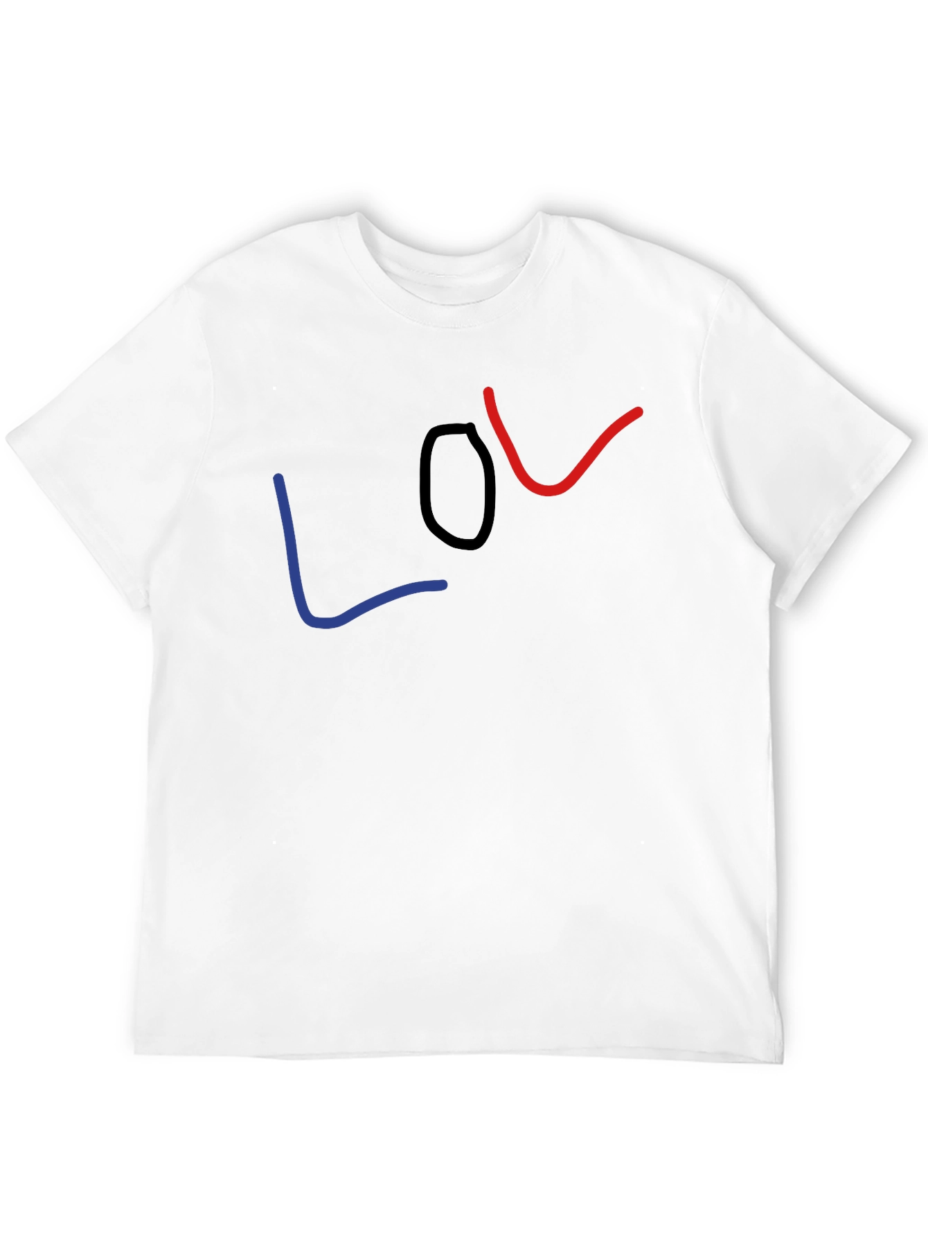 LOL Graphic Tee - Casual Black T-Shirt