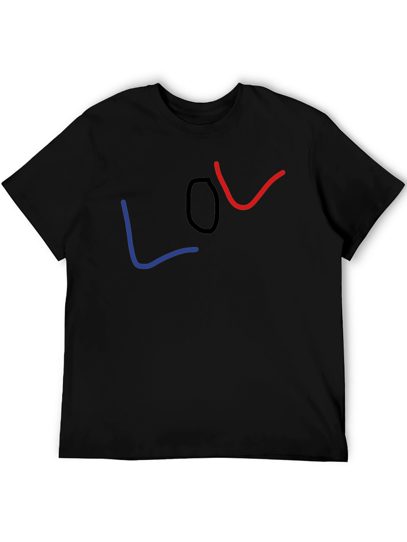 LOL Graphic Tee - Casual Black T-Shirt
