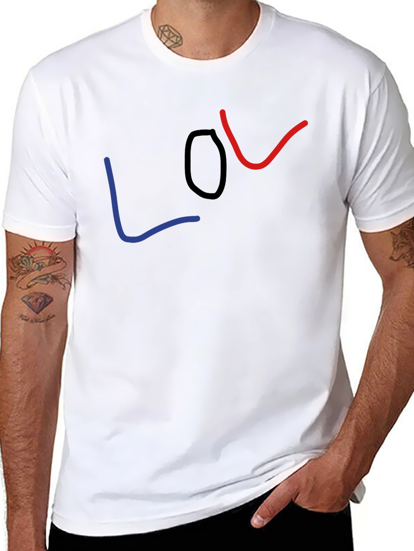 LOL Graphic Tee - Casual Black T-Shirt