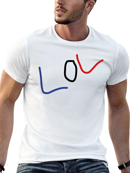 LOL Graphic Tee - Casual Black T-Shirt