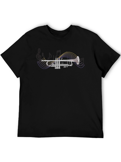 Trumpet Graphic Tee - Music Lovers T-Shirt