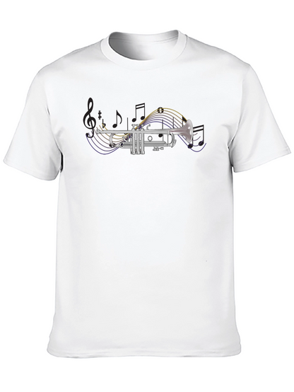 Trumpet Graphic Tee - Music Lovers T-Shirt