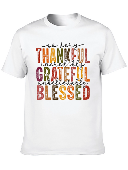 Thankful Grateful Blessed Graphic Tee