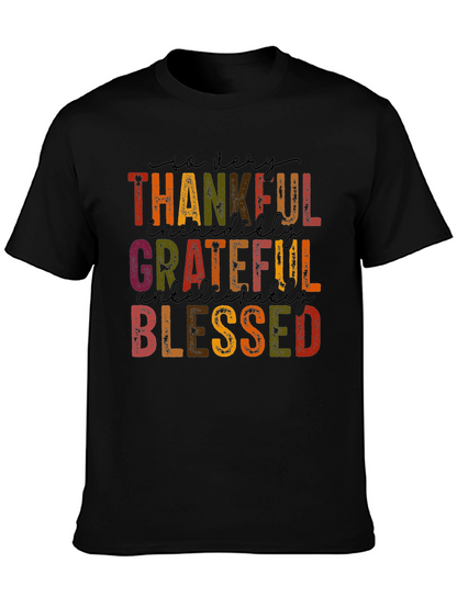 Thankful Grateful Blessed Graphic Tee