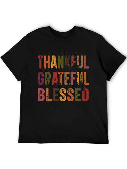 Thankful Grateful Blessed Graphic Tee